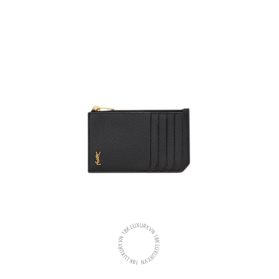 Ví ngắn YSL TINY CASSANDRE FRAGMENTS zip card case in grained leather 847962AAET91000 VKI072