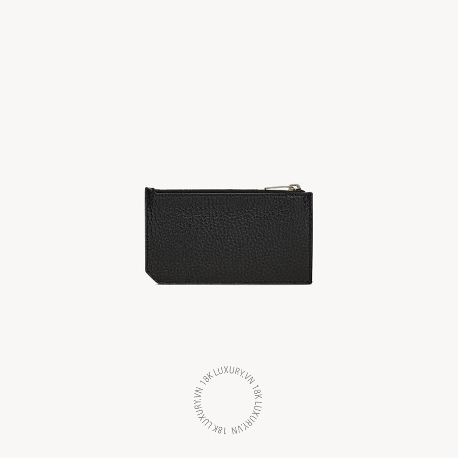 Ví ngắn YSL TINY CASSANDRE FRAGMENTS ZIPPED CARD CASE IN GRAINED LEATHER 847962AAELP1000 VKI071