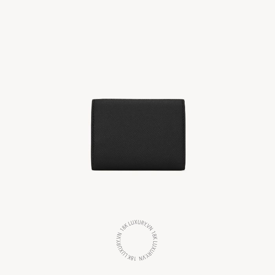 Ví ngắn YSL Tiny wallet in grain de poudre embossed leather 459996BTY7N1000 VKI041