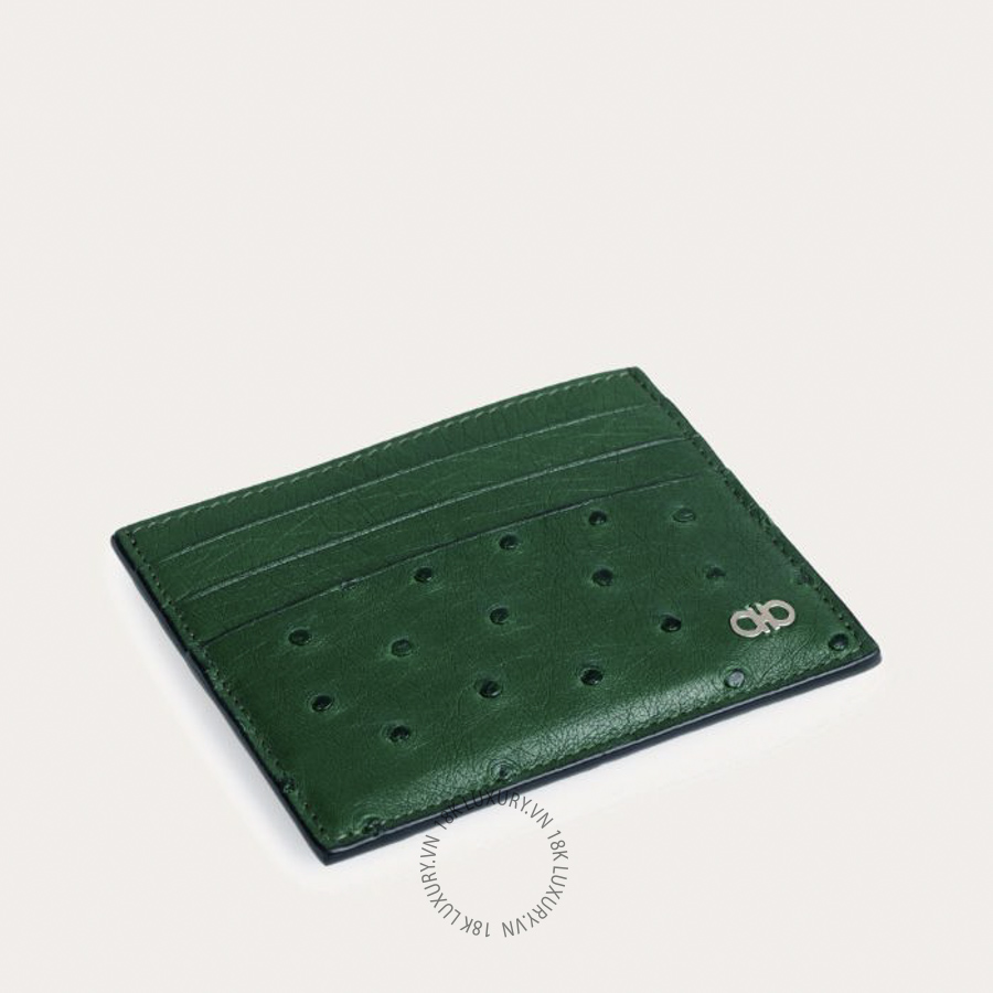 Ví Salvatore Ferragamo Gancini coin purse forest green 661780790572 GCNN018