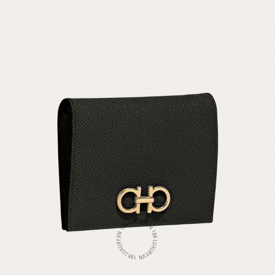 Ví Salvatore Ferragamo Gancini compact wallet black 22D780726512 WBLP017 14 Ví Salvatore Ferragamo Gancini compact wallet black 22D780726512 WBLP017