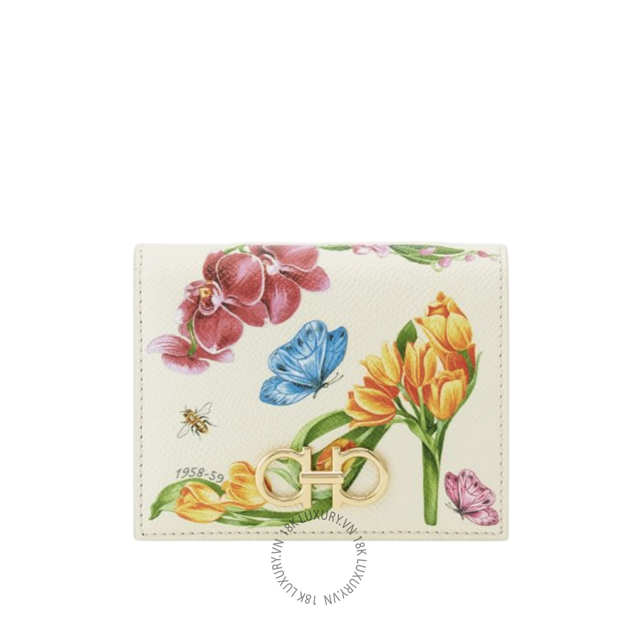 Ví Salvatore Ferragamo Gancini compact wallet multicolor 22D780796066 WBLP009