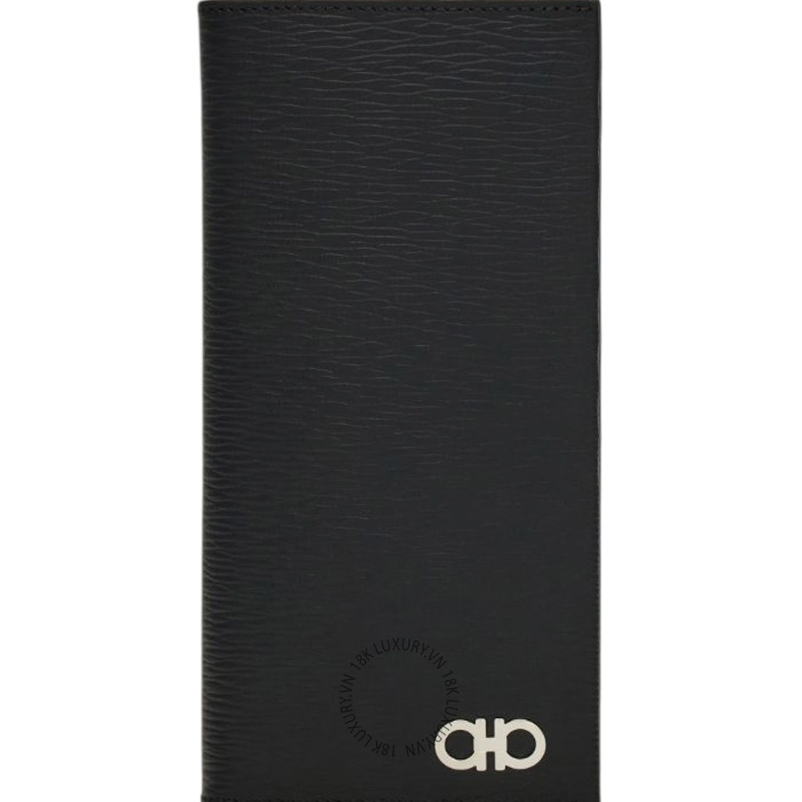 Ví Salvatore Ferragamo Gancini Organizer Wallet màu Đen 66A069686018 ENME024