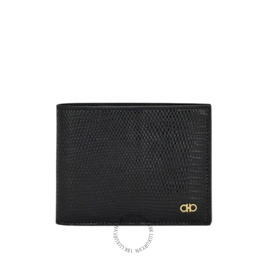 Ví Salvatore Ferragamo Gancini Wallet Black 661451790628 ENME009