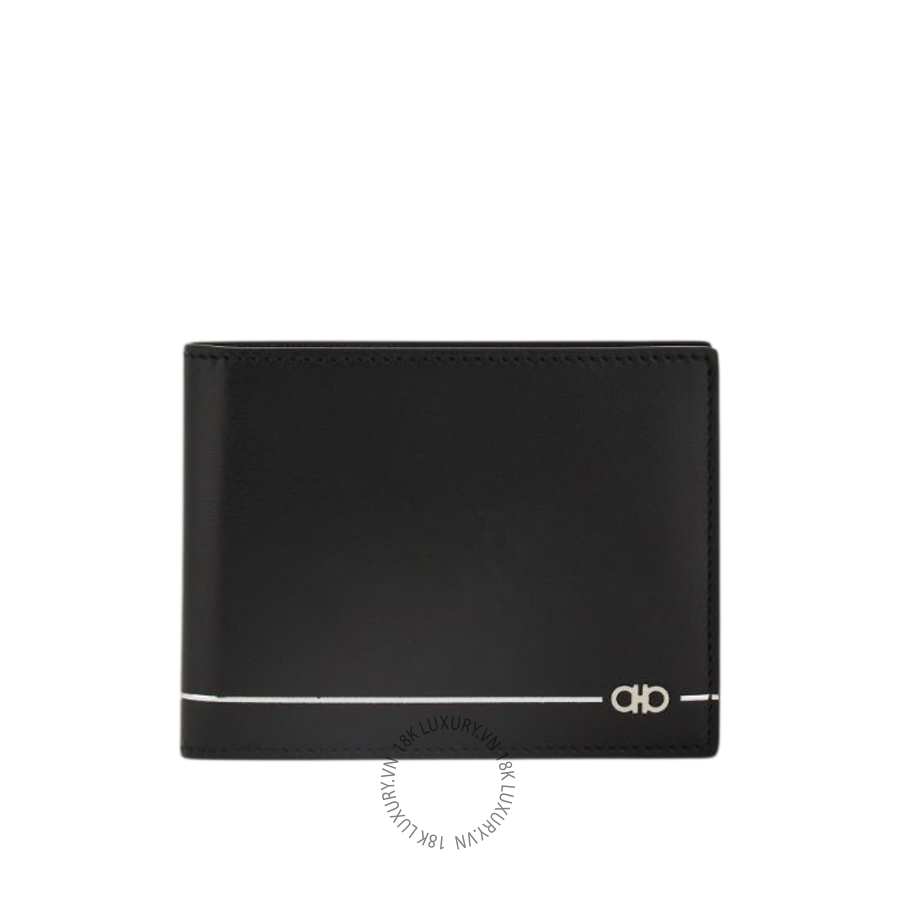 Ví Salvatore Ferragamo Gancini Wallet Black 661802795910 ENME026