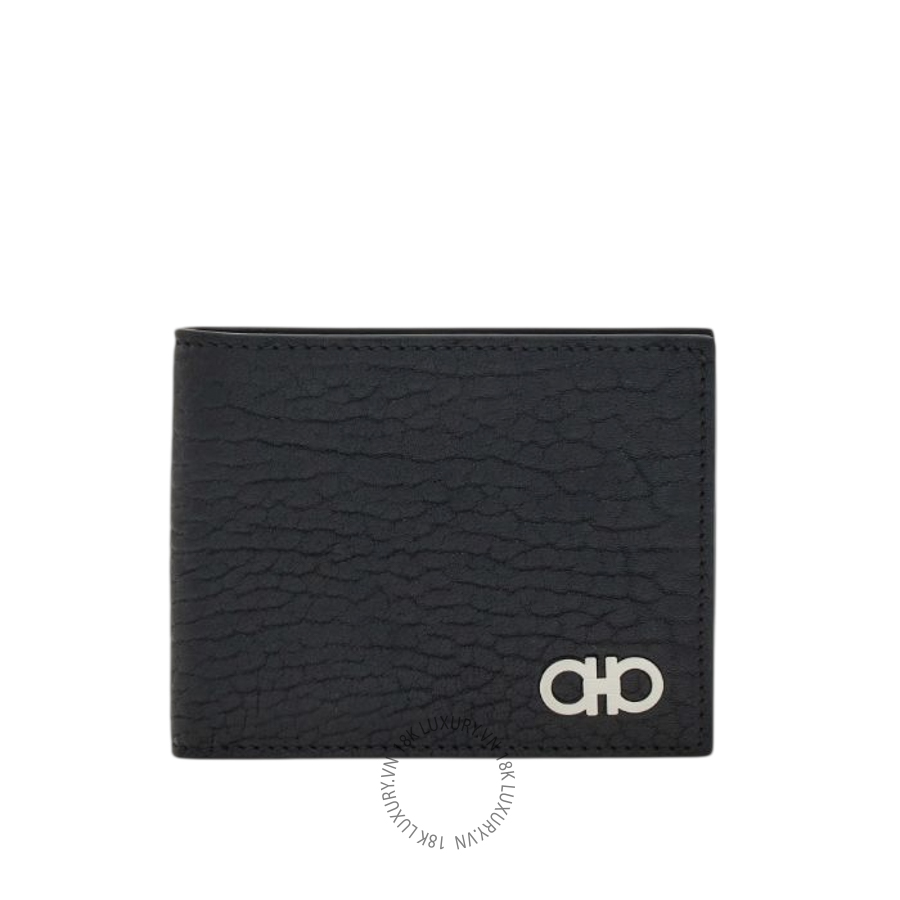Ví Salvatore Ferragamo Gancini Wallet Màu Đen 661747788734 ENME012