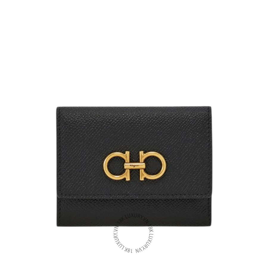 Ví Salvatore Ferragamo Trifold wallet black 220862779894 WBLP026