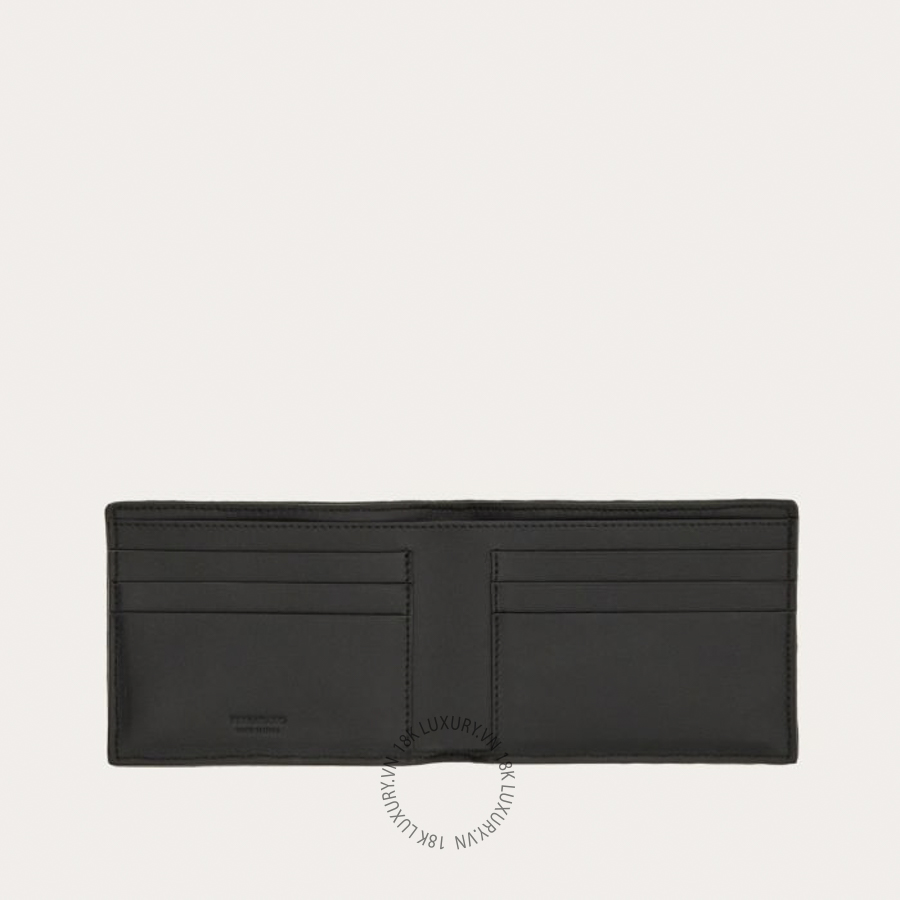 Ví Salvatore Ferragamo Woven Wallet Testa di Moro/Black 661703786400 ENME013 13 Ví Salvatore Ferragamo Woven Wallet Testa di Moro/Black 661703786400 ENME013